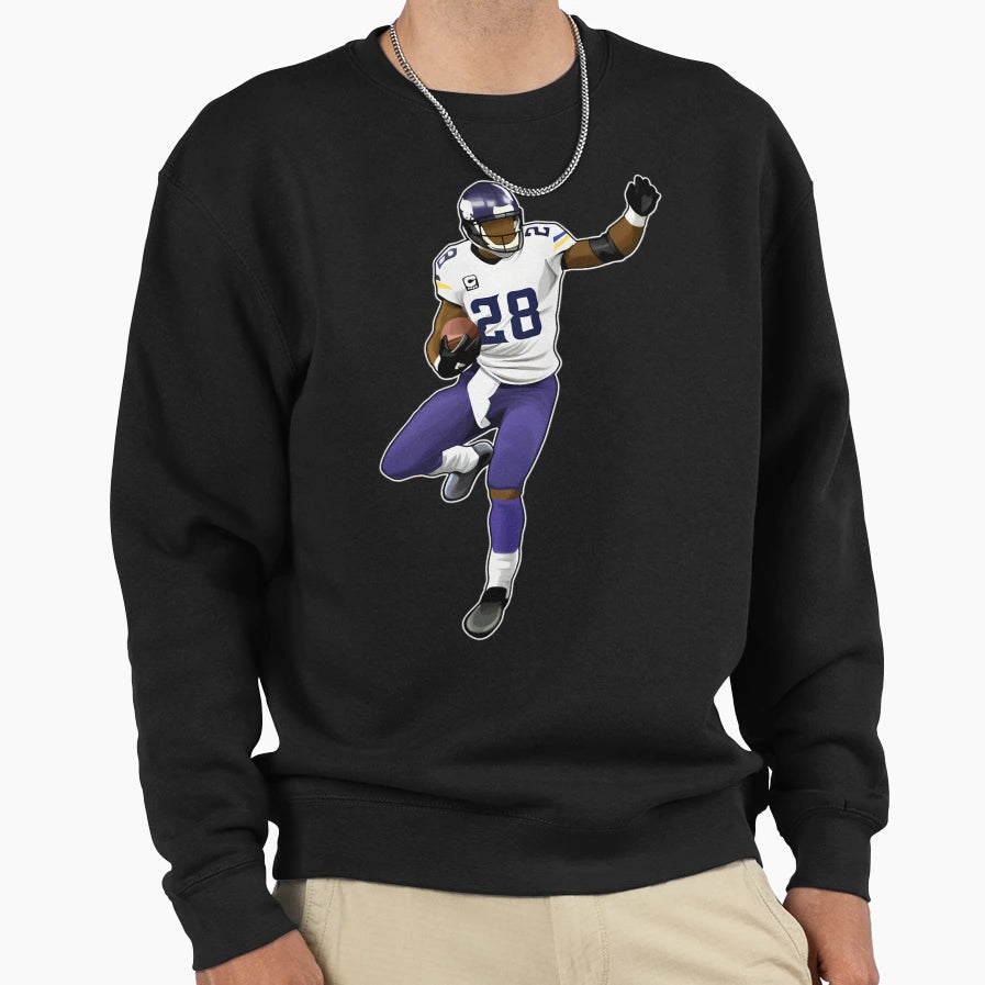 Adrian Peterson Jump Over Sweatshirt - Unique Graphic Unisex - T-Shirt, Sweatshirt, Hoodie