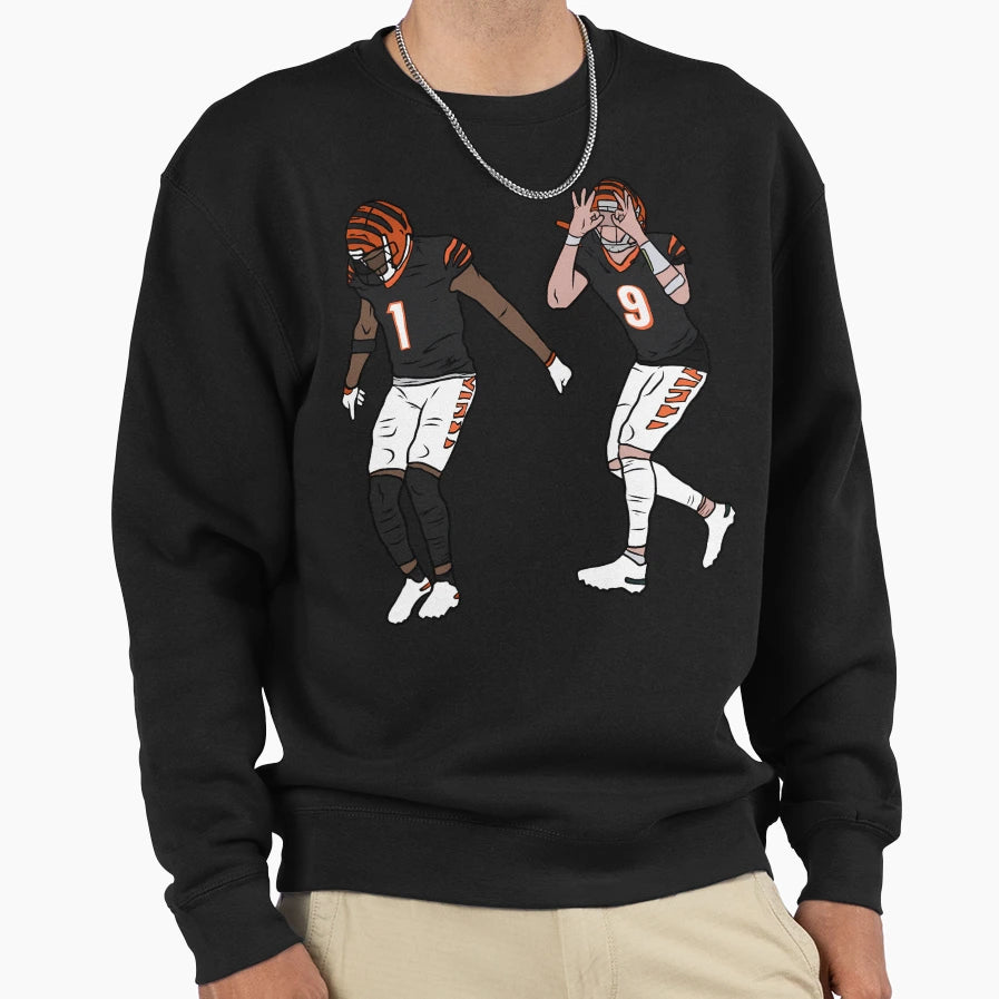 Jamarr Chase And JB Griddy Sweatshirt - Novelty Apparel for Adults - T-Shirt, Sweatshirt, Hoodie