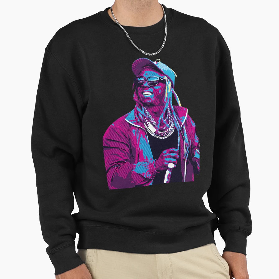 Lil Wayne Sweatshirt - Graphic Print for Adults - T-Shirt, Sweatshirt, Hoodie