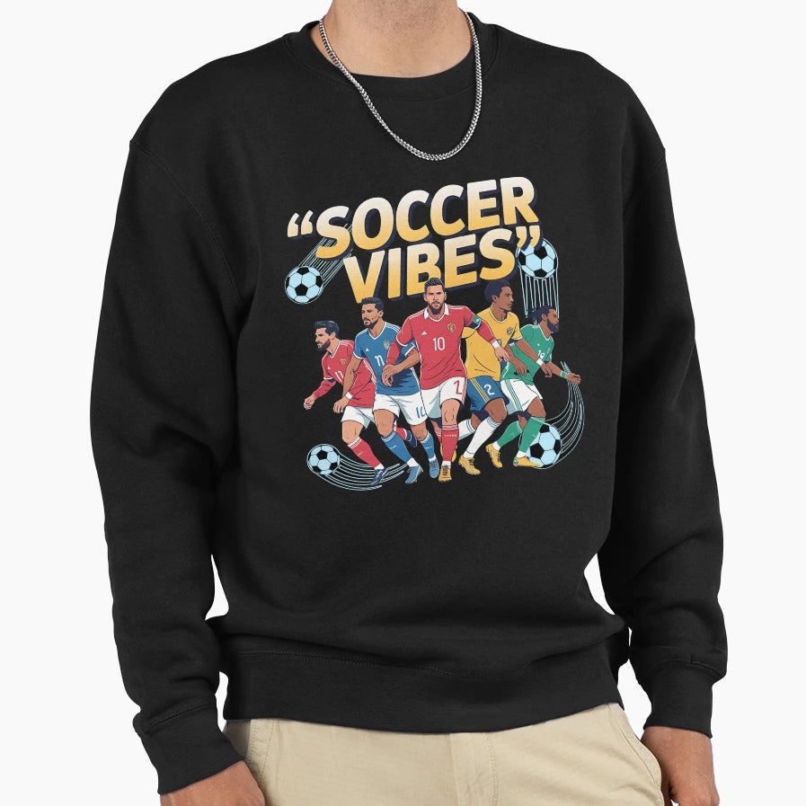 Soccer Vibes Just Do Football Love Sweatshirt - Trendy Graphic for Adults - T-Shirt, Sweatshirt, Hoodie