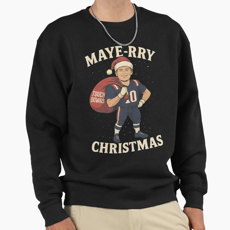 Maye Rry Funny Football Sweatshirt - Casual Everyday Wear for Adults - T-Shirt, Sweatshirt, Hoodie