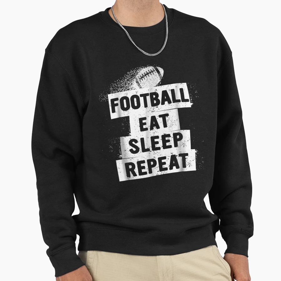Eat Sleep Repeat Sweatshirt - Aesthetic Graphic for Adults - T-Shirt, Sweatshirt, Hoodie