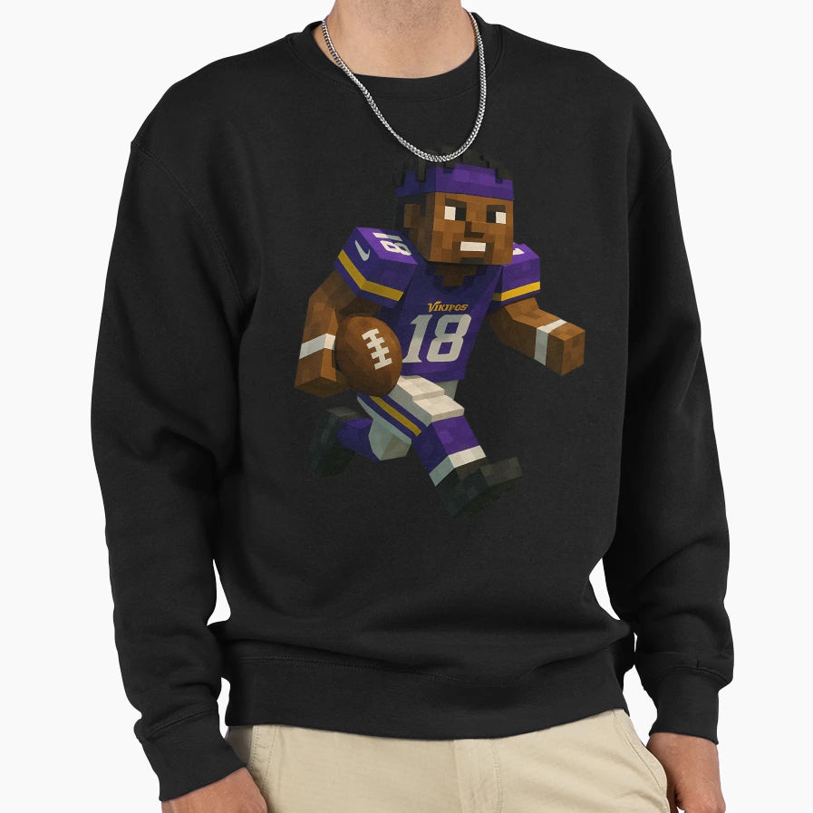 Blocky Jefferson Sweatshirt - Minimalist Print Men Women - T-Shirt, Sweatshirt, Hoodie