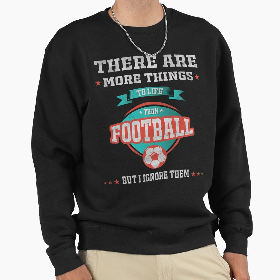 Football Funny Fan Lover Player Dad T-Shirt - Minimalist Print for Adults - T-Shirt, Sweatshirt, Hoodie