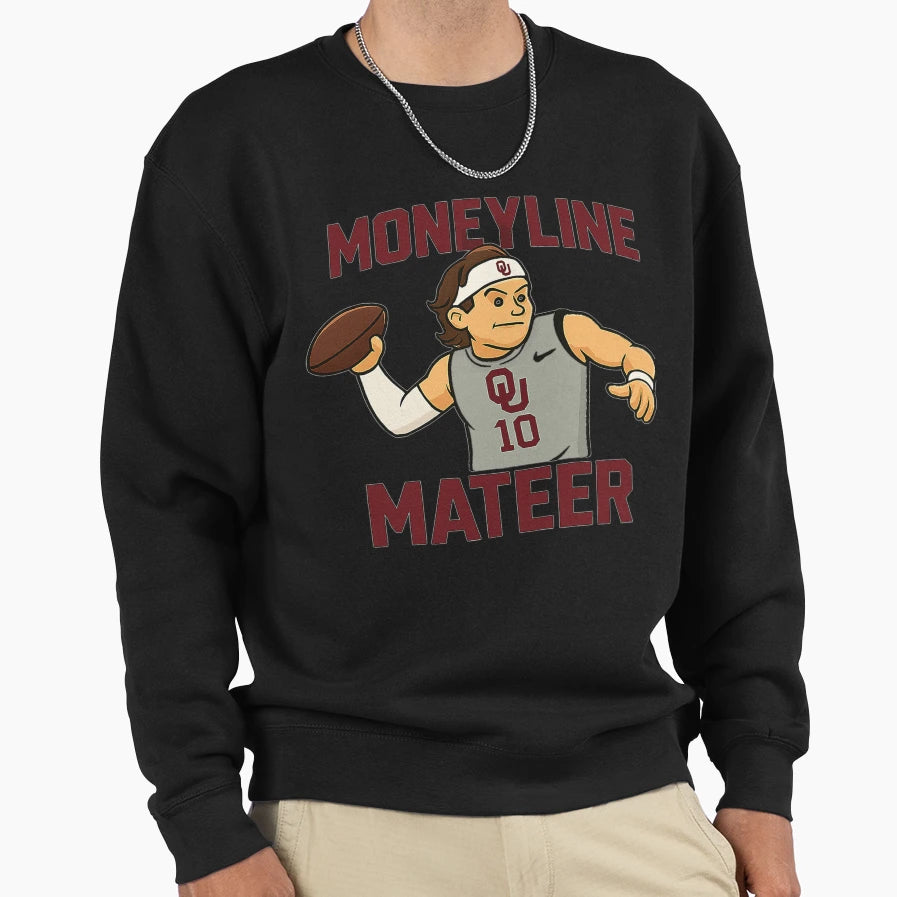 Moneyline Mateer Sweatshirt - Aesthetic Graphic Men Women - T-Shirt, Sweatshirt, Hoodie