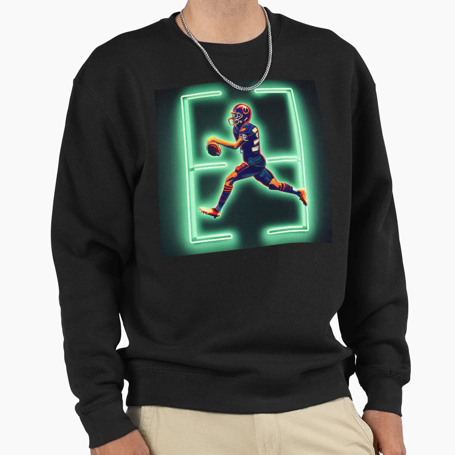Football Player Sweatshirt - Graphic Print Men Women - T-Shirt, Sweatshirt, Hoodie