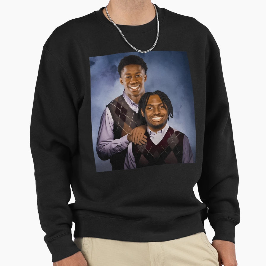 Tyrese Maxey V J Edgecombe Sweatshirt - Fun Novelty Design for Adults - T-Shirt, Sweatshirt, Hoodie