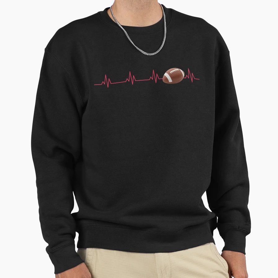 Minimalist American Football Fans Sweatshirt - Custom Art Print Men Women - T-Shirt, Sweatshirt, Hoodie
