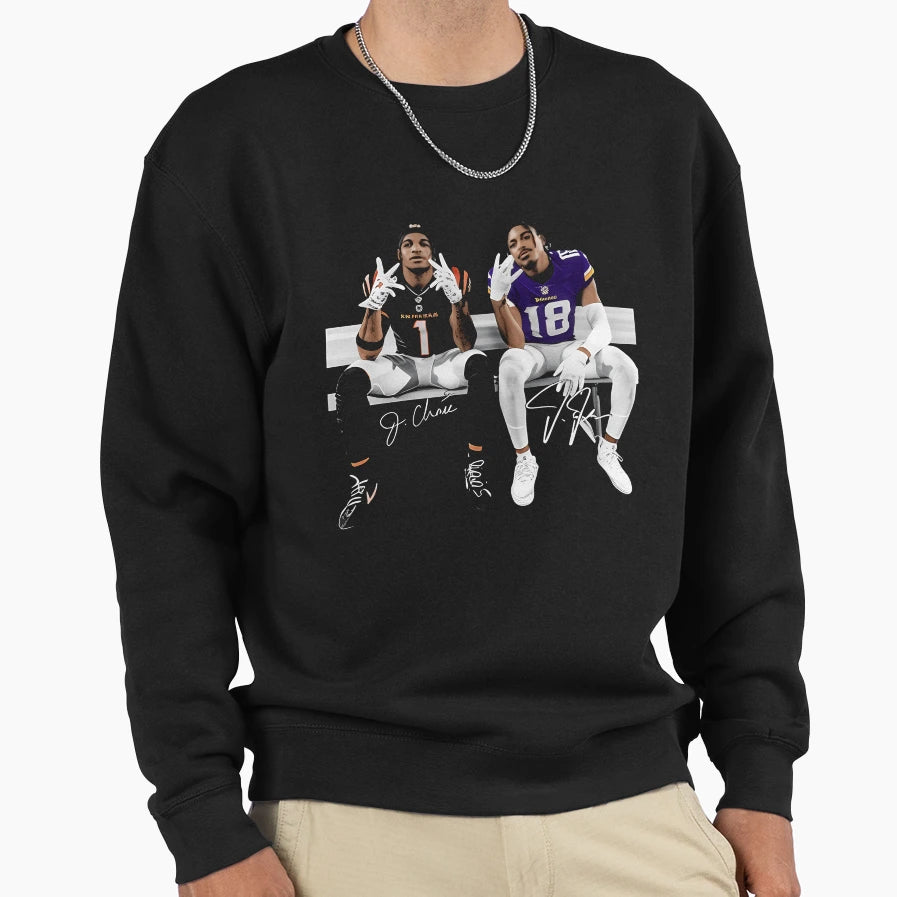 JJ Jamarr Chase Sweatshirt - Minimalist Print Men Women - T-Shirt, Sweatshirt, Hoodie