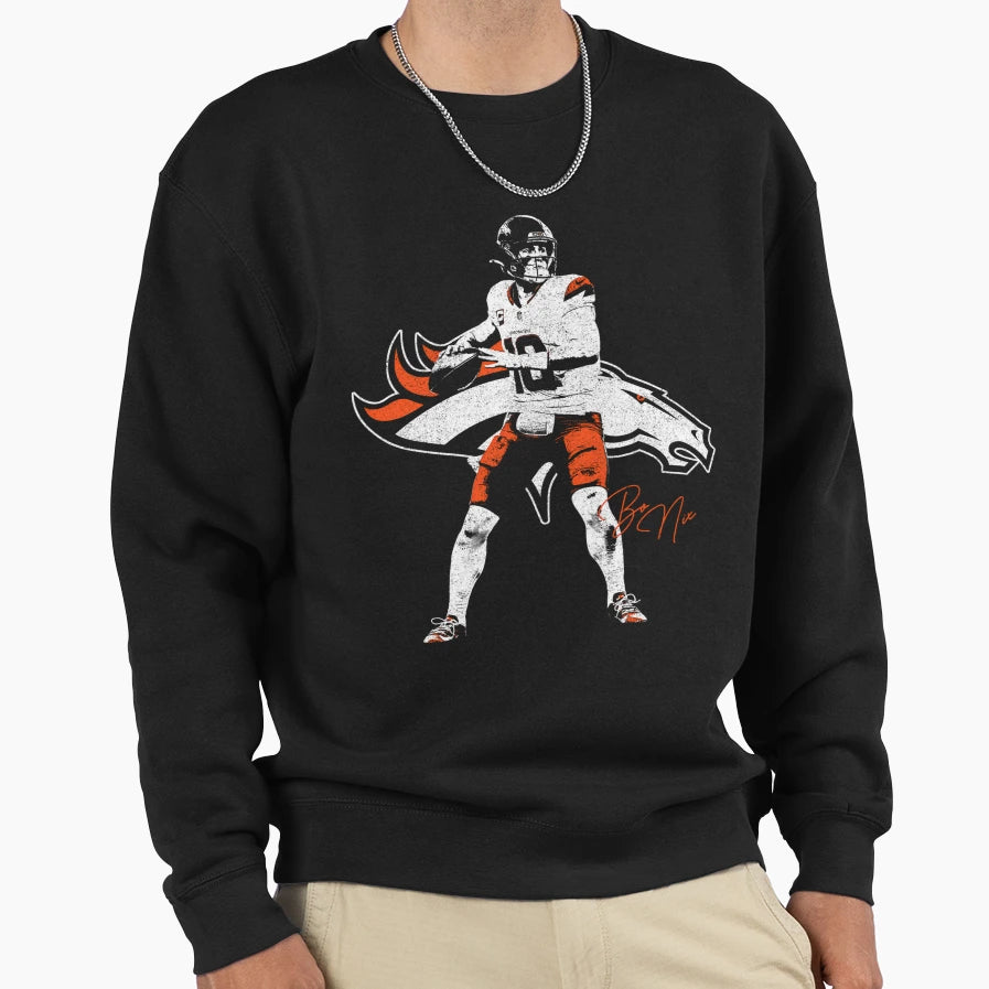 Bo Nix Sweatshirt - Aesthetic Graphic for Adults - T-Shirt, Sweatshirt, Hoodie