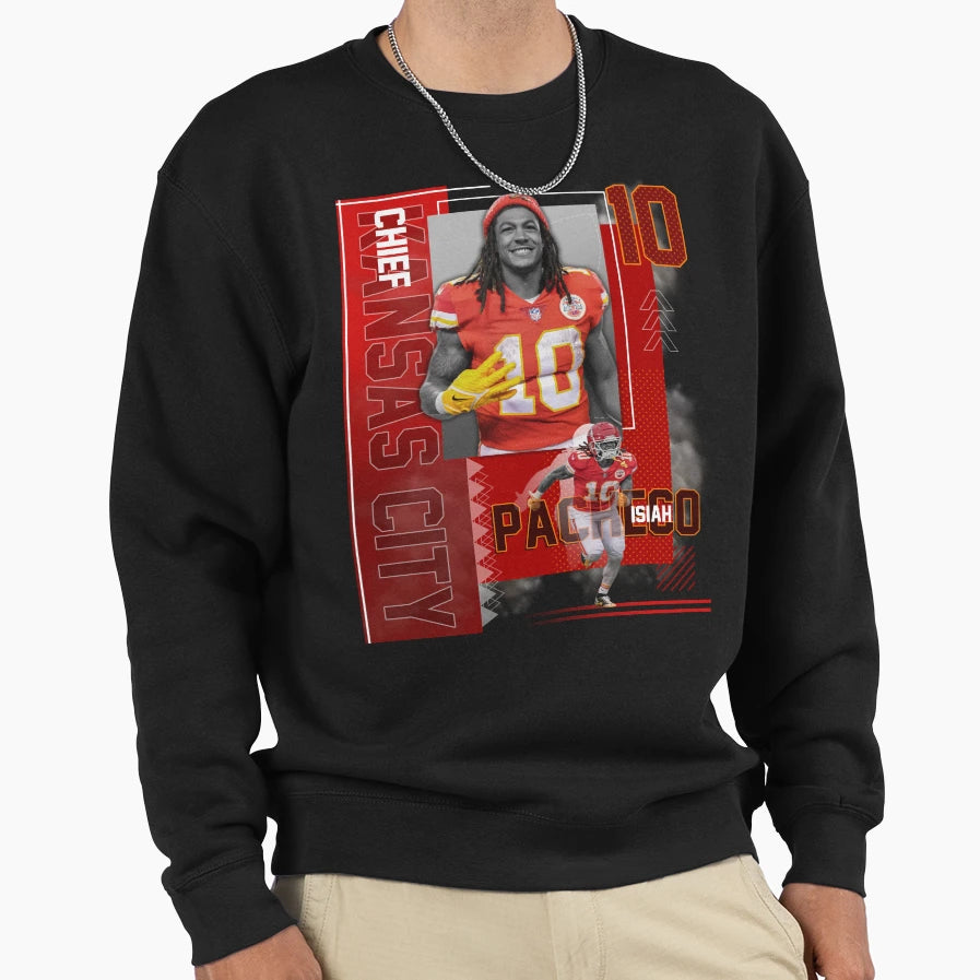 Kansas City Chiefs Isiah Pacheco Sweatshirt - Novelty Apparel Unisex - T-Shirt, Sweatshirt, Hoodie