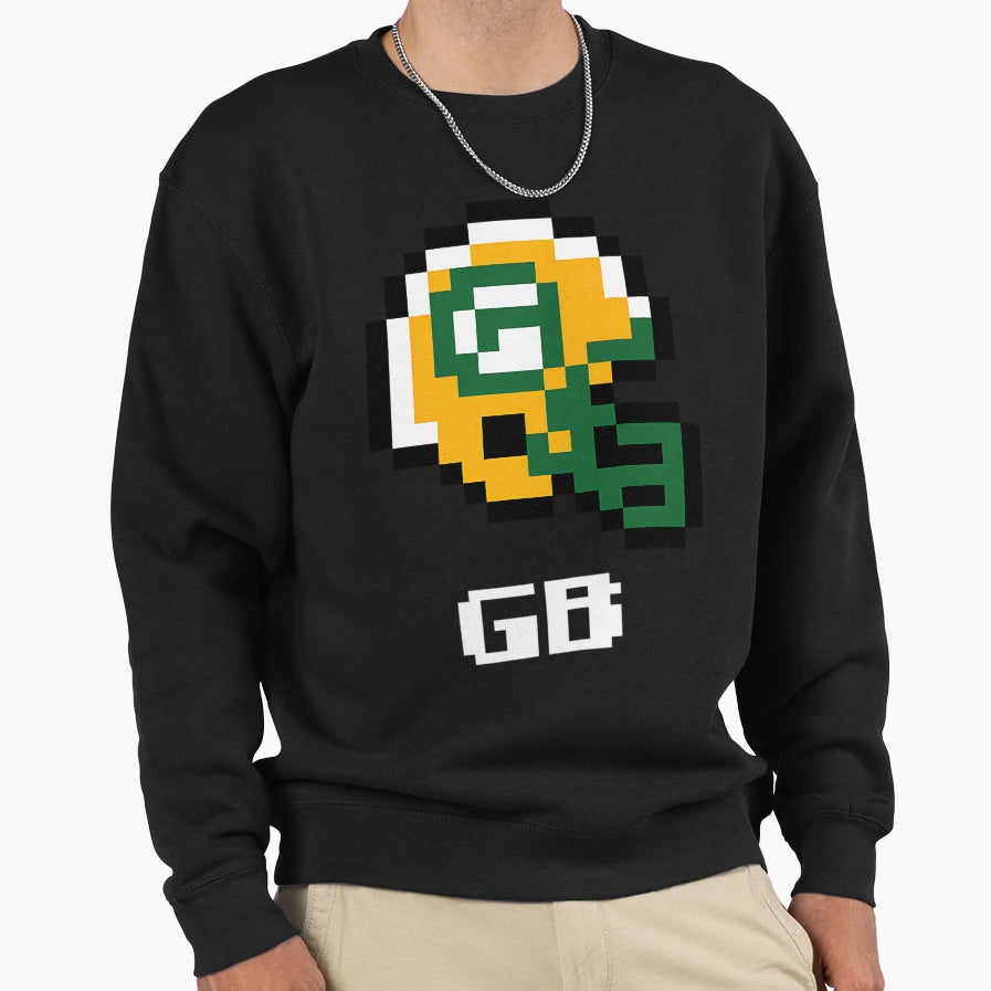 Green Bay Packers Tecmo Super Bowl Sweatshirt - Minimalist Print Unisex - T-Shirt, Sweatshirt, Hoodie