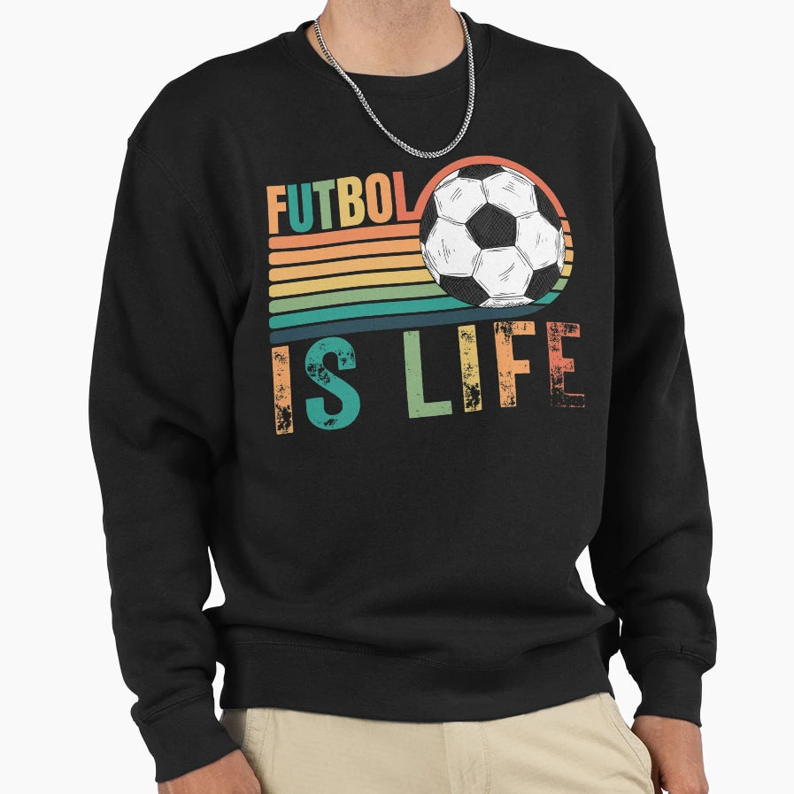 Futbol Is Life Lasso Soccer Gifts T-Shirt - Minimalist Print Men Women - T-Shirt, Sweatshirt, Hoodie