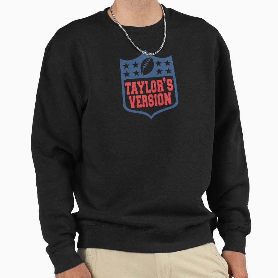 Taylors Version Football Travis And Sweatshirt - Streetwear Style Unisex - T-Shirt, Sweatshirt, Hoodie