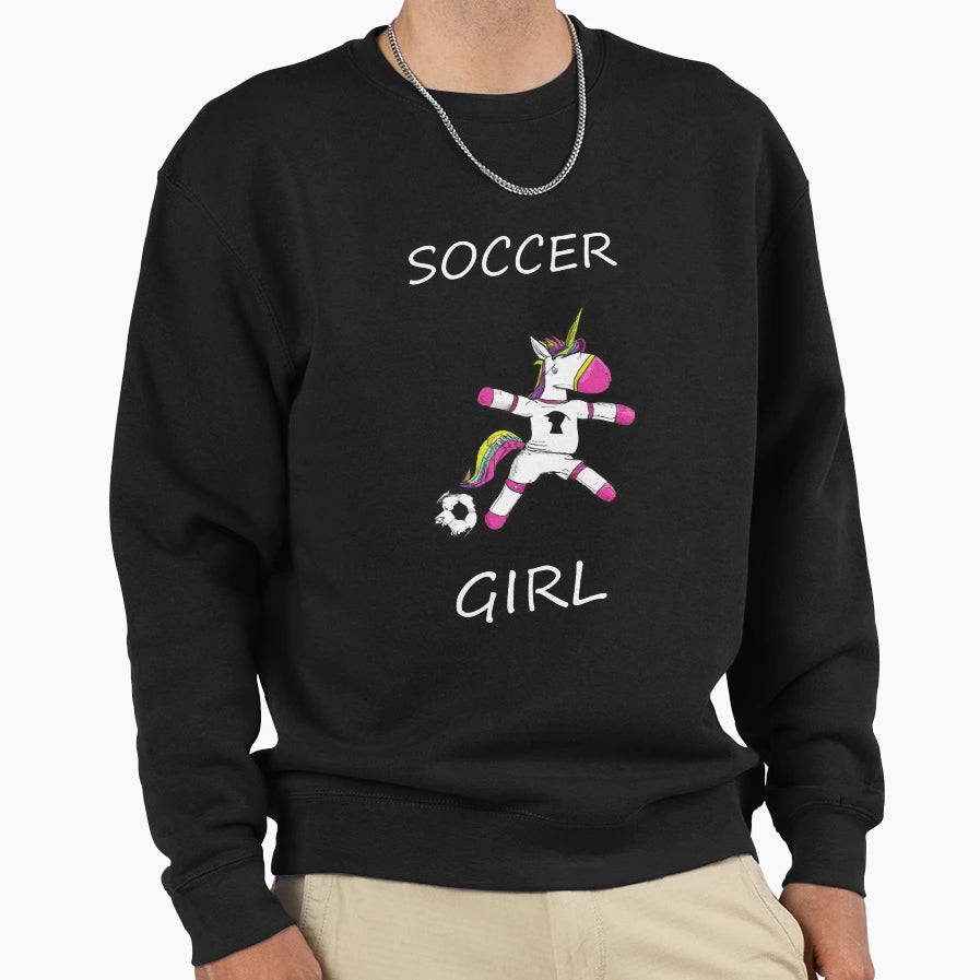 Soccer Unicorn Sweatshirt - Streetwear Style Men Women - T-Shirt, Sweatshirt, Hoodie