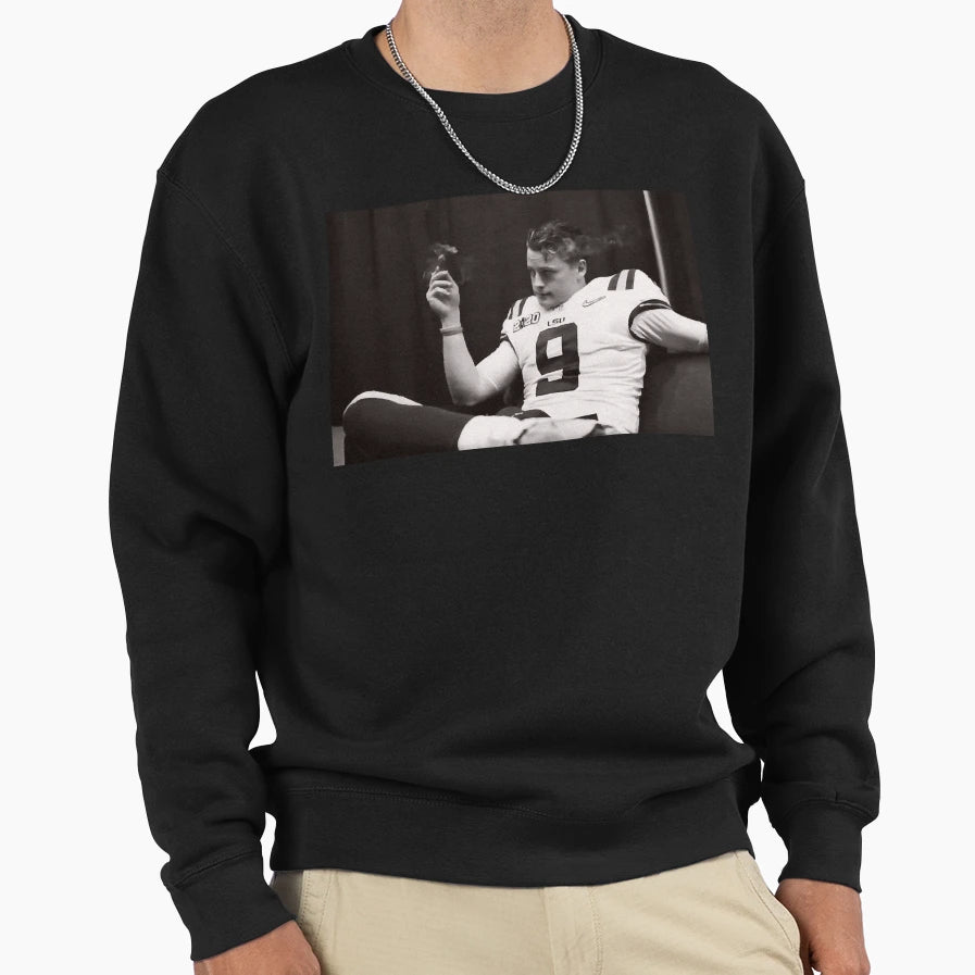 JB Smoking Cigarr Sweatshirt - Casual Everyday Wear Men Women - T-Shirt, Sweatshirt, Hoodie