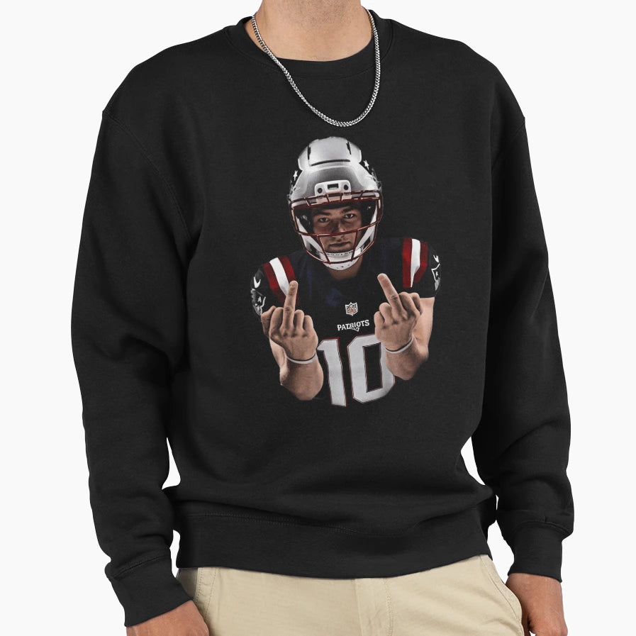 Drake Maye Nfl Player Sweatshirt - Fun Novelty Design for Adults - T-Shirt, Sweatshirt, Hoodie