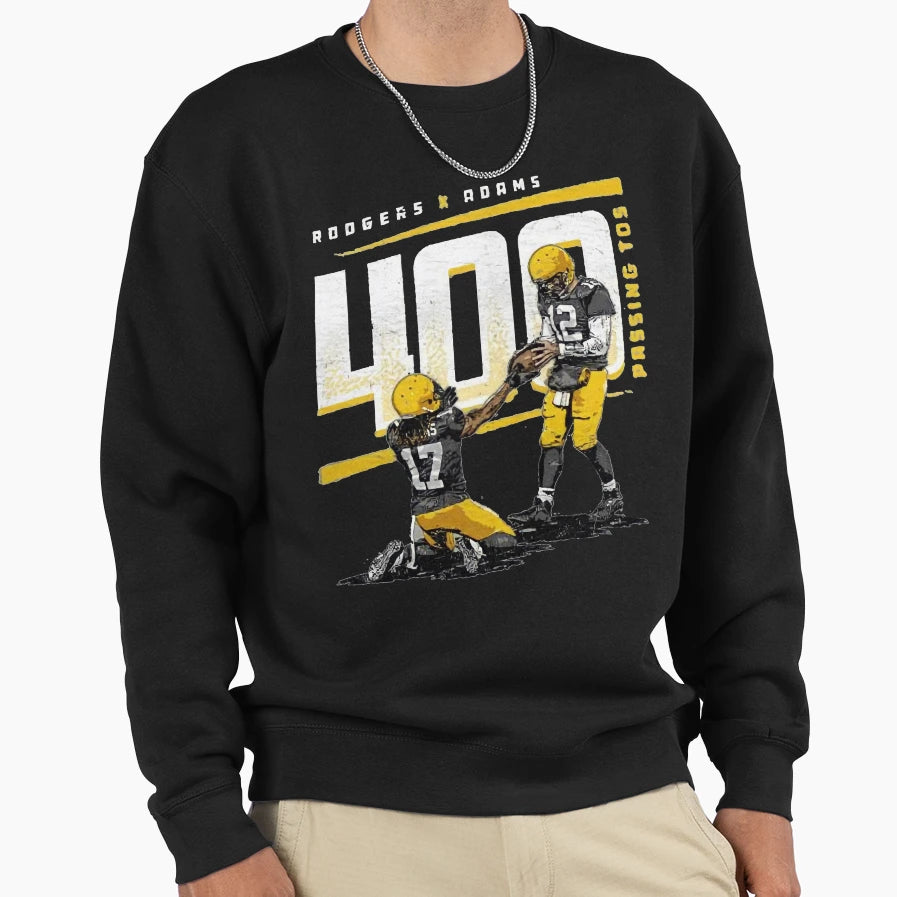 Rodgers And Adams 400 Passing Tos T-Shirt - Aesthetic Graphic for Adults - T-Shirt, Sweatshirt, Hoodie
