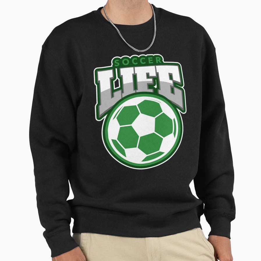 Soccer Life Gr And Wt T-Shirt - Unique Graphic Unisex - T-Shirt, Sweatshirt, Hoodie