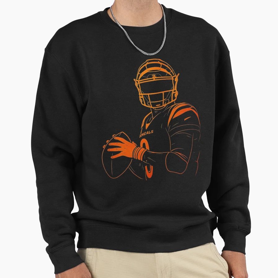 JB Neon Glow Qb Power Pose T-Shirt - Streetwear Style Unisex - T-Shirt, Sweatshirt, Hoodie