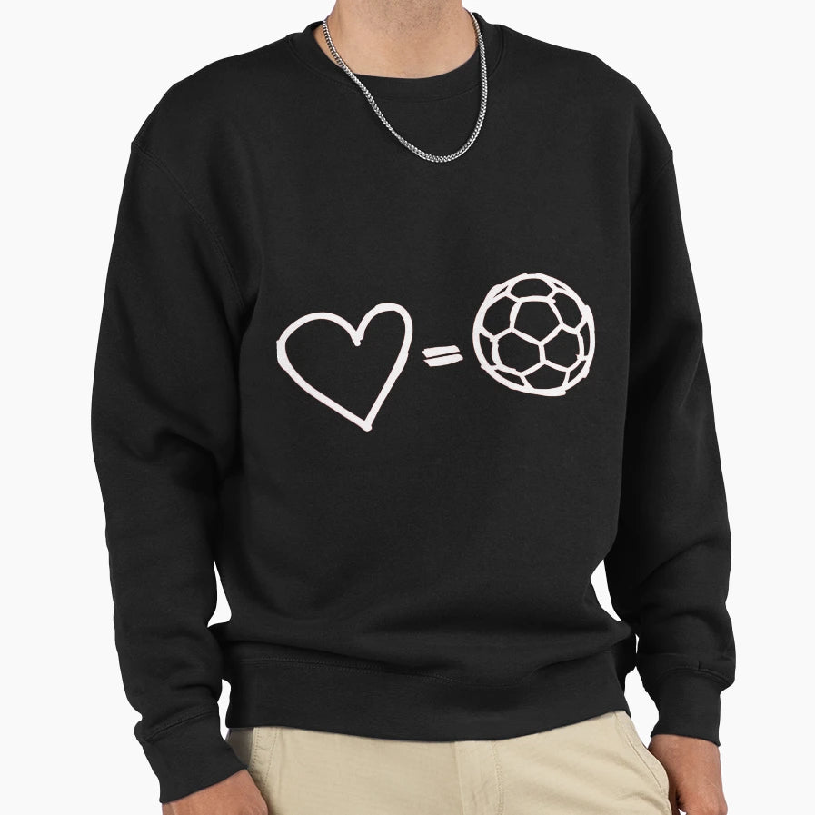 Love Equals Football Sweatshirt - Unique Graphic Men Women - T-Shirt, Sweatshirt, Hoodie
