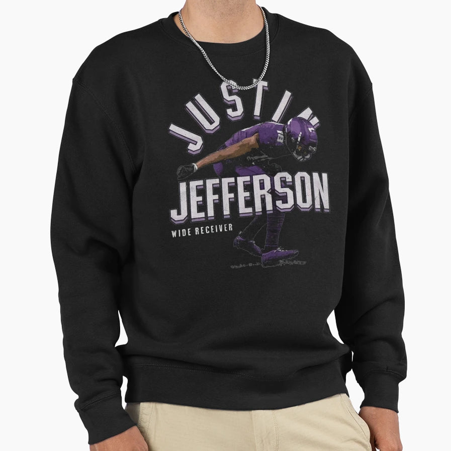 Justin Jeffer Sweatshirt - Minimalist Print for Adults - T-Shirt, Sweatshirt, Hoodie