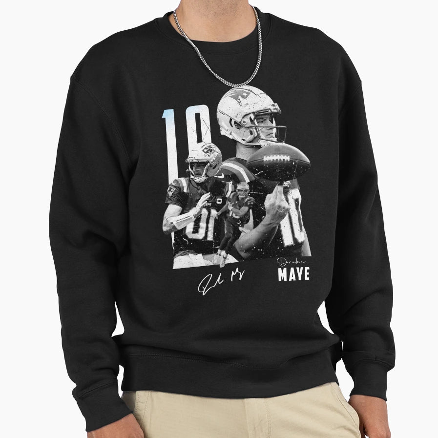 Bleached Drake Maye New England Sweatshirt - Streetwear Style Men Women - T-Shirt, Sweatshirt, Hoodie