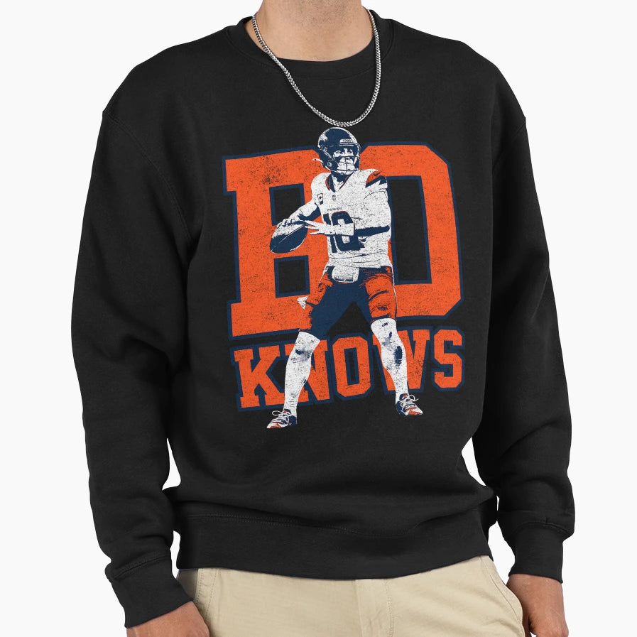 Bo Knows Bo Nix Variant Sweatshirt - Streetwear Style Men Women - T-Shirt, Sweatshirt, Hoodie