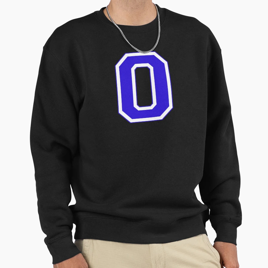 Varsity Letter O Sweatshirt - Streetwear Style Unisex - T-Shirt, Sweatshirt, Hoodie