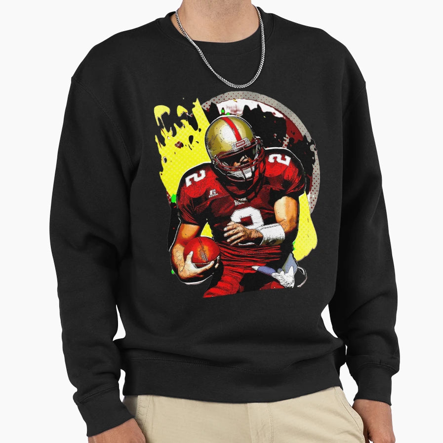 Abstract Modern Football Player Sweatshirt - Novelty Apparel Unisex - T-Shirt, Sweatshirt, Hoodie