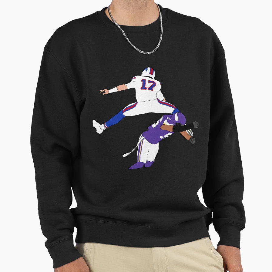 Buffalo Bills JA Hurdle Sweatshirt - Streetwear Style Men Women - T-Shirt, Sweatshirt, Hoodie