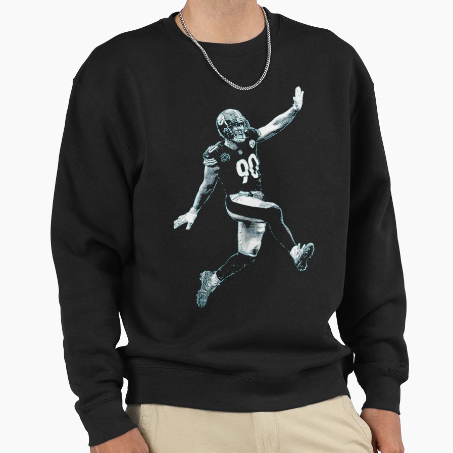 T J Watt Black White Designs T-Shirt - Trendy Graphic for Adults - T-Shirt, Sweatshirt, Hoodie