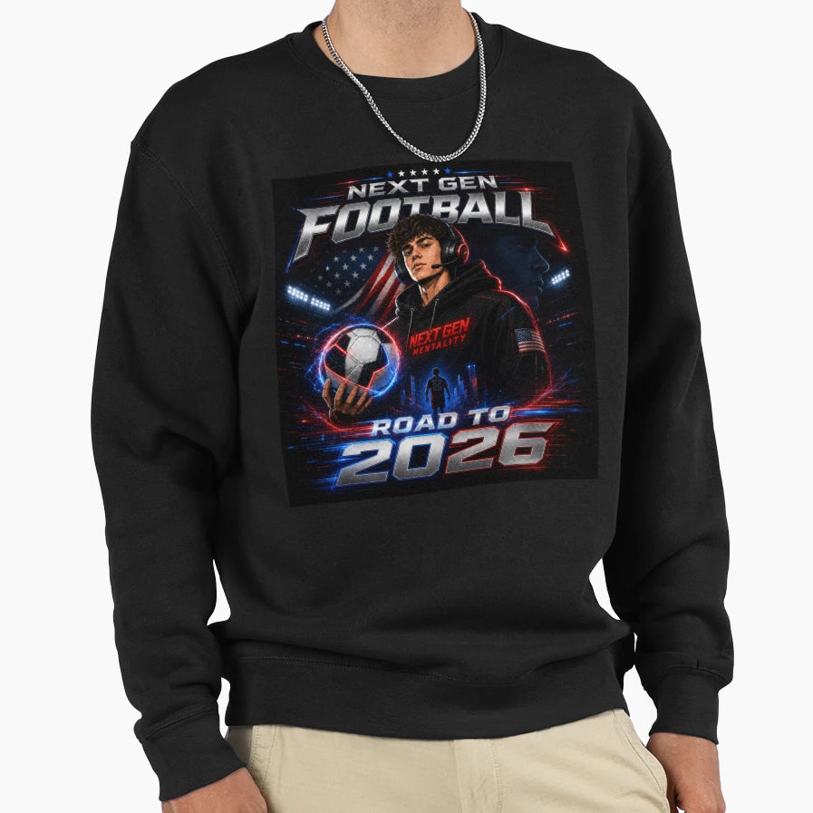 Next Gen Football Road To 2026 Gamer Hoodie - Fun Novelty Design Men Women - T-Shirt, Sweatshirt, Hoodie