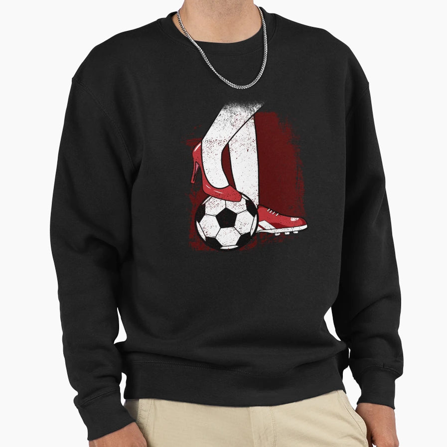 Soccer Sweatshirt - Fun Novelty Design for Adults - T-Shirt, Sweatshirt, Hoodie