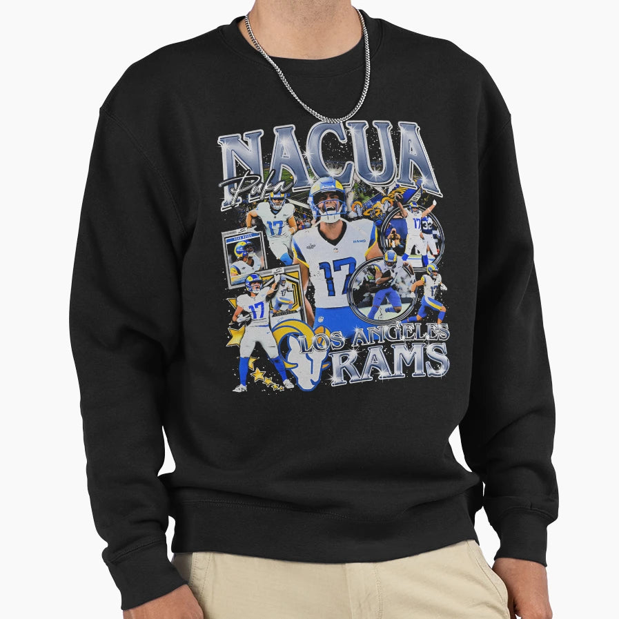 Puka Nacua Bootleg Sweatshirt - Trendy Graphic Unisex - T-Shirt, Sweatshirt, Hoodie
