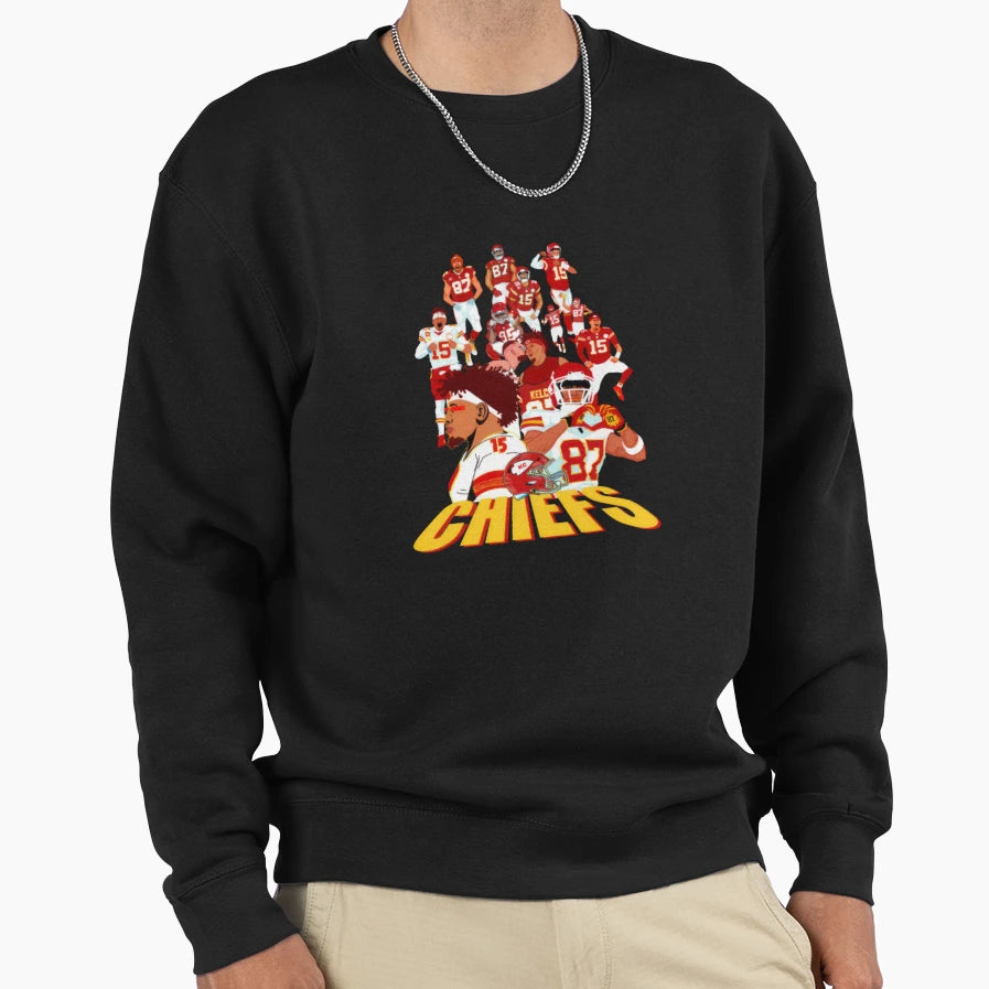 Kansas City Chiefs Sweatshirt - Streetwear Style for Adults - T-Shirt, Sweatshirt, Hoodie