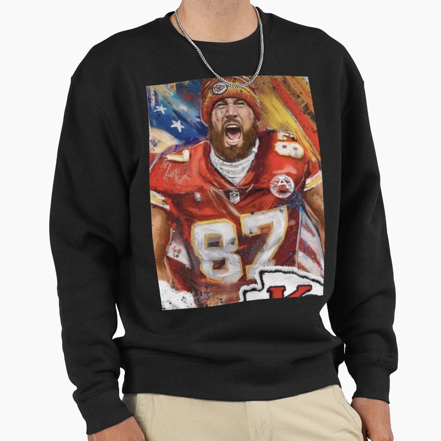 Chiefs Kelce 87 Sweatshirt - Novelty Apparel Unisex - T-Shirt, Sweatshirt, Hoodie