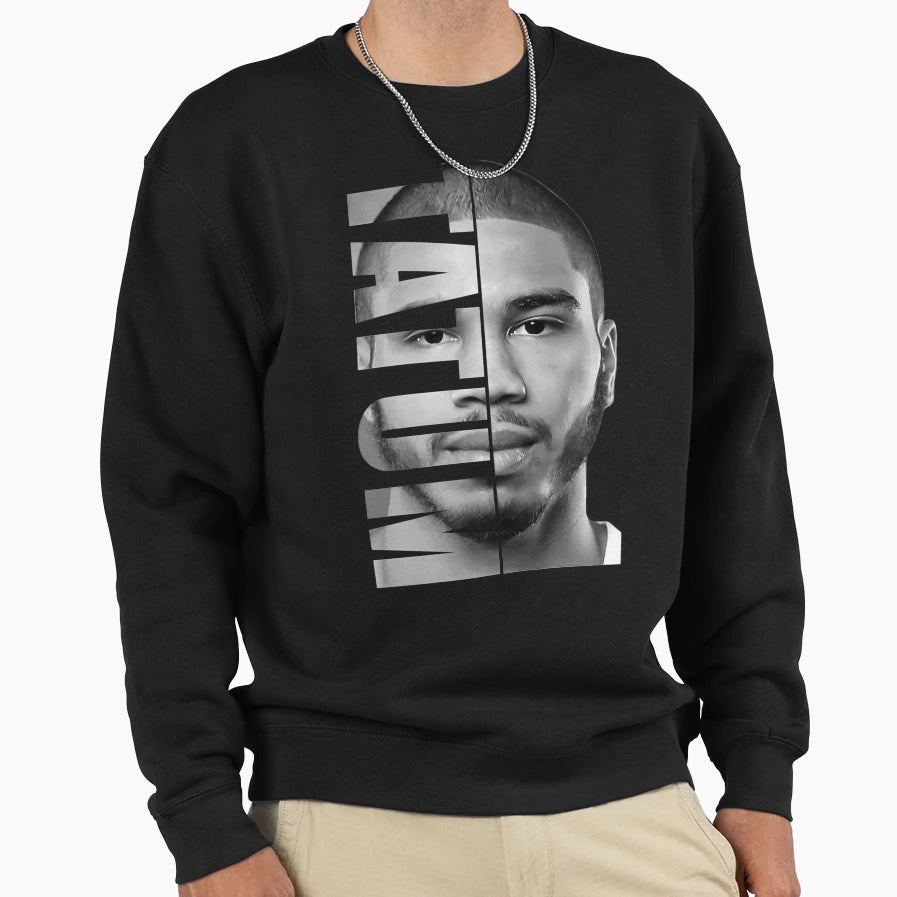 Jayson Tatum Black White Sweatshirt - Fun Novelty Design for Adults - T-Shirt, Sweatshirt, Hoodie