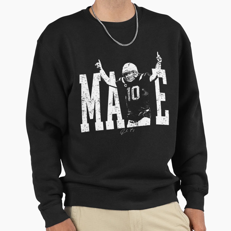 10 Drake Maye Qb Football Drake Maye Sweatshirt - Unique Graphic Men Women - T-Shirt, Sweatshirt, Hoodie