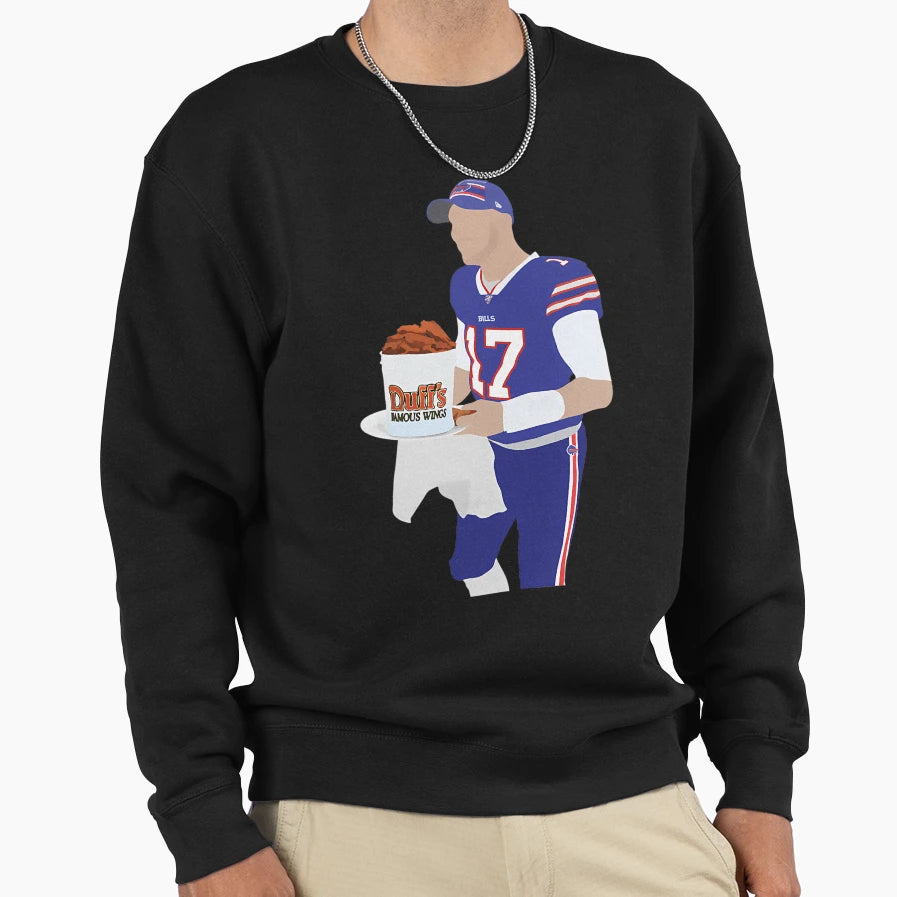 JA Buffalo Bills Duffs Chicken Sweatshirt - Custom Art Print Men Women - T-Shirt, Sweatshirt, Hoodie