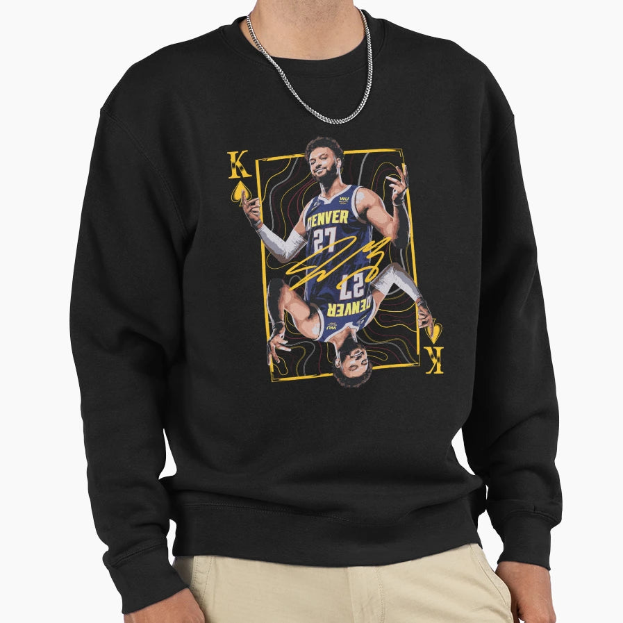 Jamal Murrayking Card Sweatshirt - Casual Everyday Wear Unisex - T-Shirt, Sweatshirt, Hoodie