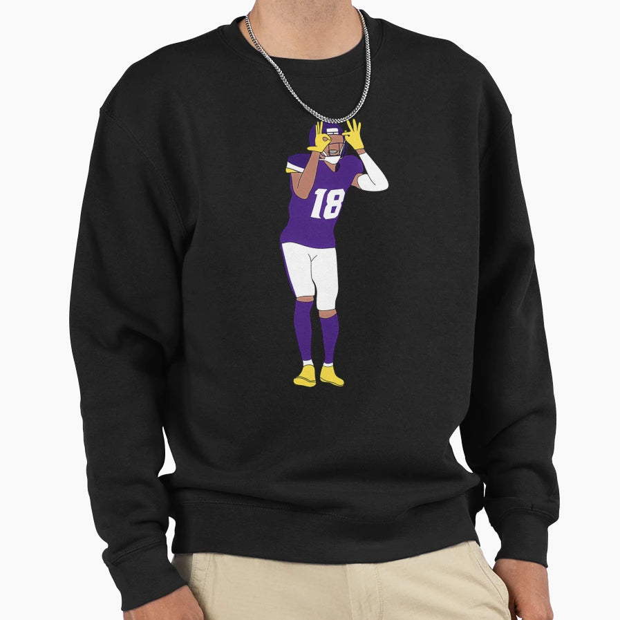 JJ Justin Jeffersonnn Sweatshirt - Streetwear Style for Adults - T-Shirt, Sweatshirt, Hoodie