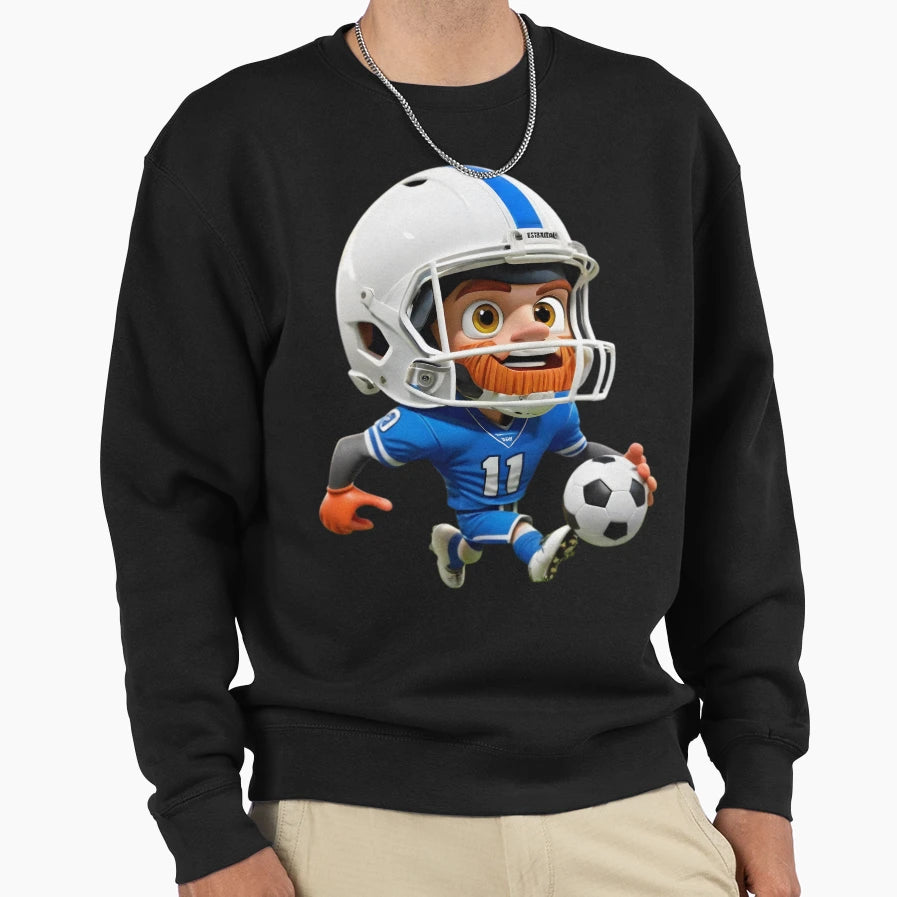 Lubbys Funny Sports Cartoon Sweatshirt - Custom Art Print for Adults - T-Shirt, Sweatshirt, Hoodie