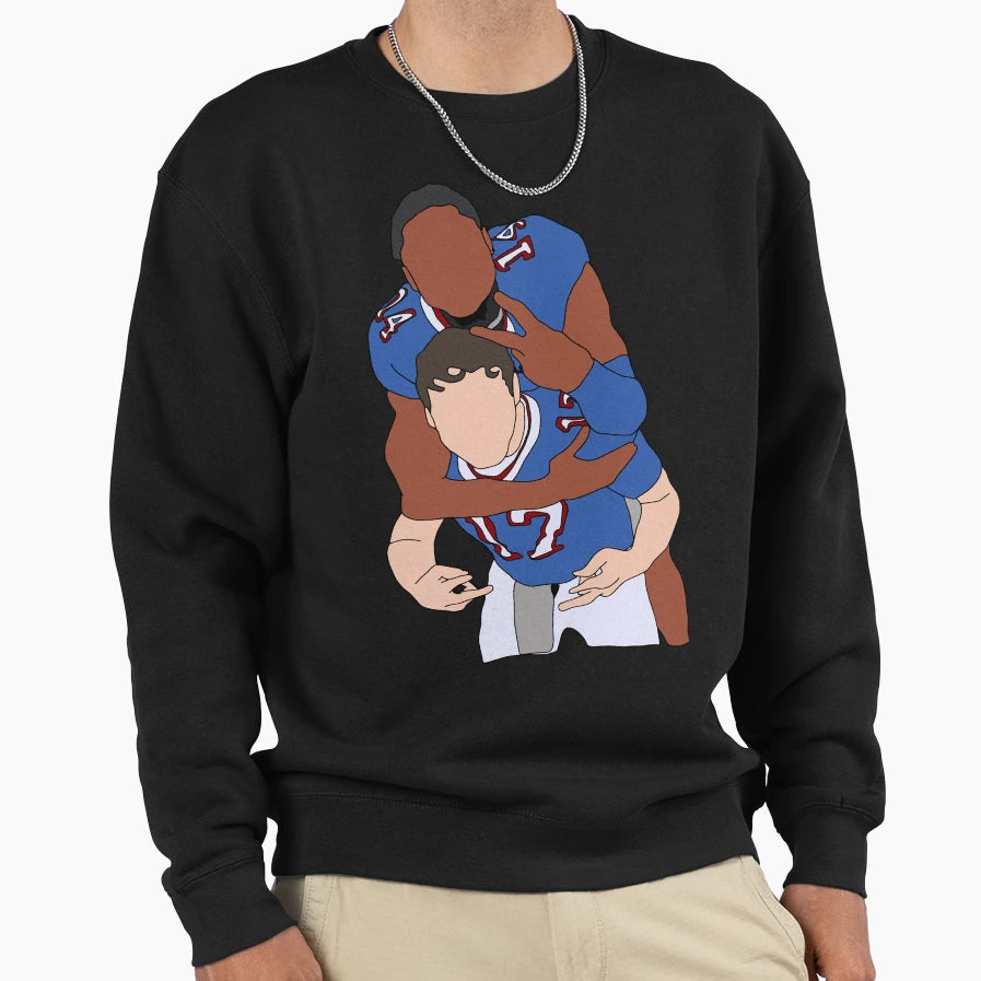 Football Players Sweatshirt - Aesthetic Graphic for Adults - T-Shirt, Sweatshirt, Hoodie