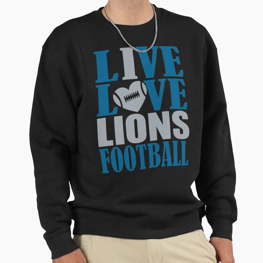 Football Detroit Lions Sweatshirt - Trendy Graphic Men Women - T-Shirt, Sweatshirt, Hoodie