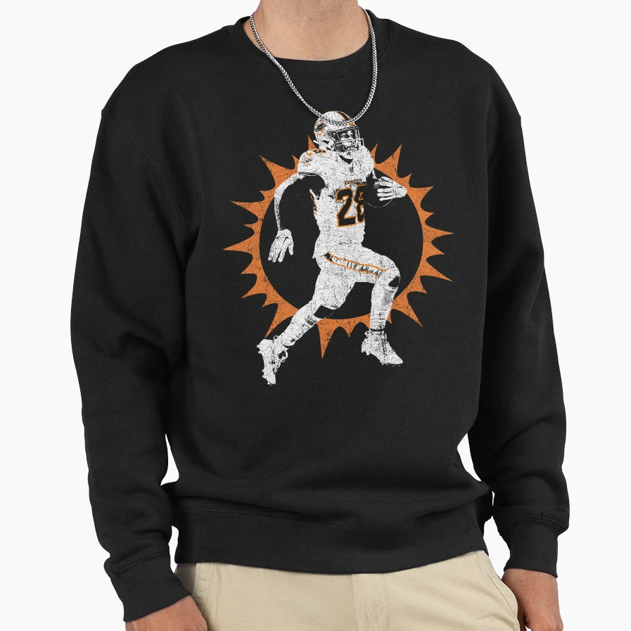 Devon Achane Sweatshirt - Custom Art Print Men Women - T-Shirt, Sweatshirt, Hoodie