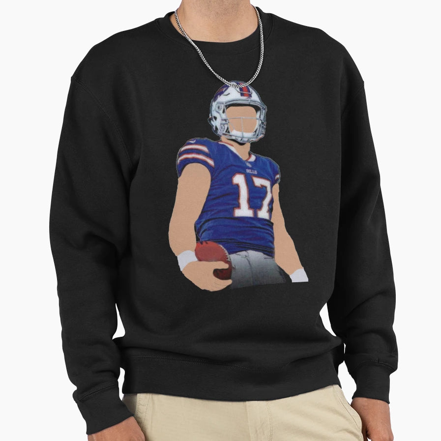 JA Buffalo Bills Cartoon Faceless Sweatshirt - Streetwear Style Men Women - T-Shirt, Sweatshirt, Hoodie