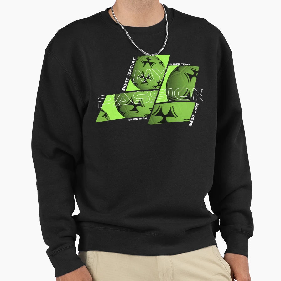 My Passion Football Sweatshirt - Custom Art Print Men Women - T-Shirt, Sweatshirt, Hoodie