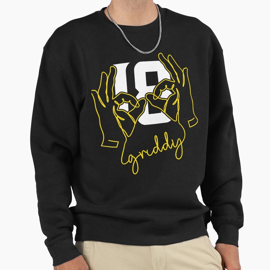 JJ Griddy Sweatshirt - Minimalist Print for Adults - T-Shirt, Sweatshirt, Hoodie