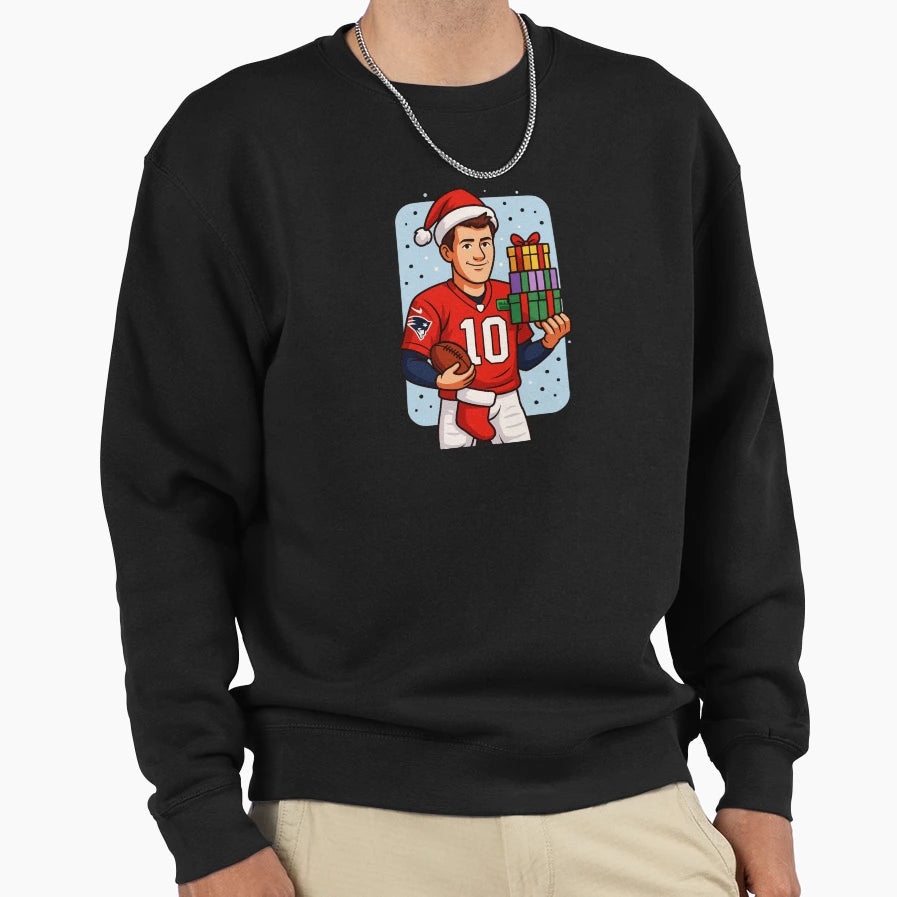 Drake Maye New England Sweatshirt - Custom Art Print Men Women - T-Shirt, Sweatshirt, Hoodie